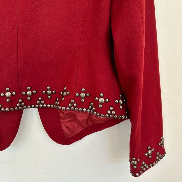 Double D Ranch Maroon Embellished Blazer - Picture 6 of 14